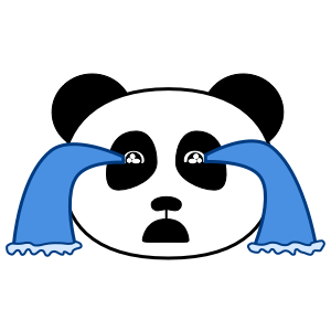 Apathetic Panda Stickers